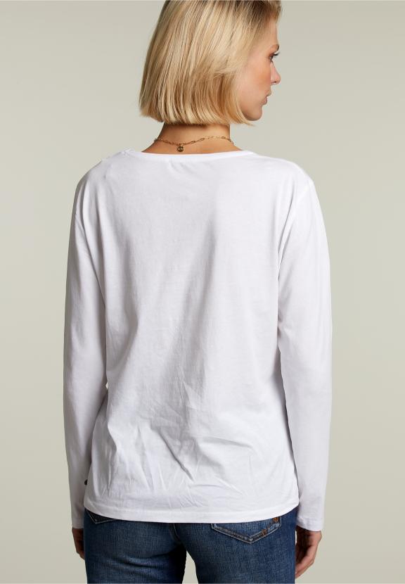 White Crew Neck T-Shirt - Wit