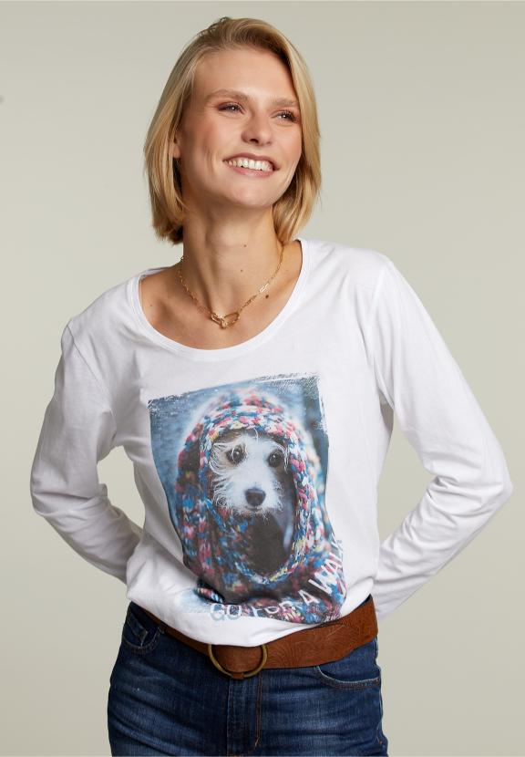 White Crew Neck T-Shirt - Wit