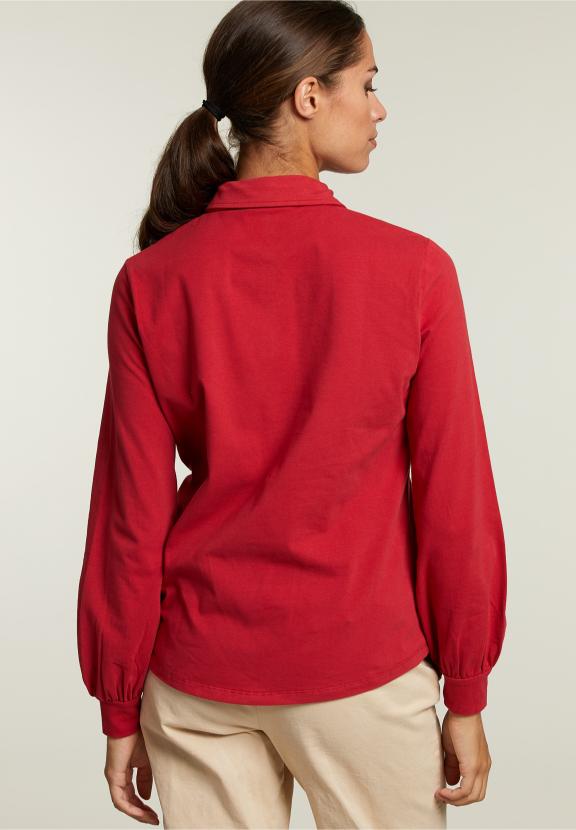 Red T-Shirt With Bow - Rouge