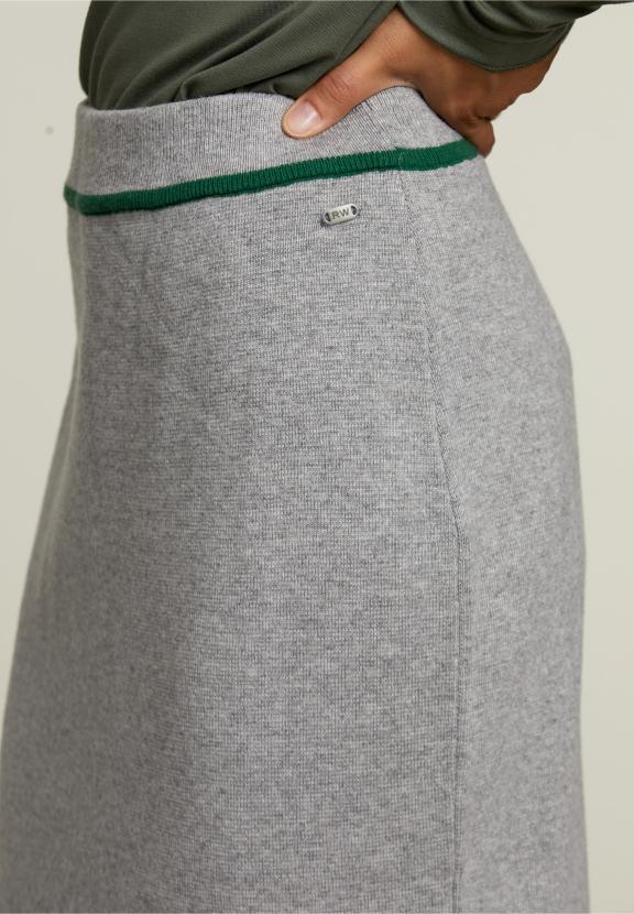 Grey Midi Skirt - Grijs
