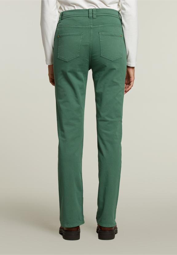 Green Long 5-Pocket Pants - Groen