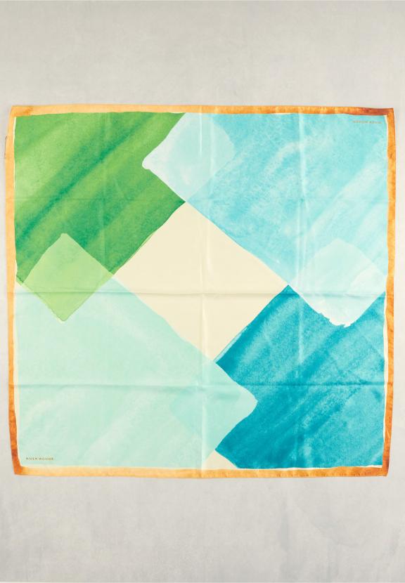 Multi Checked Scarf - Groen