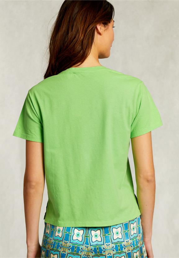 Green Basic V-Neck T-Shirt - Groen