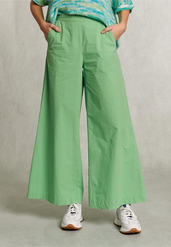 Green Long Loose Pant - Groen