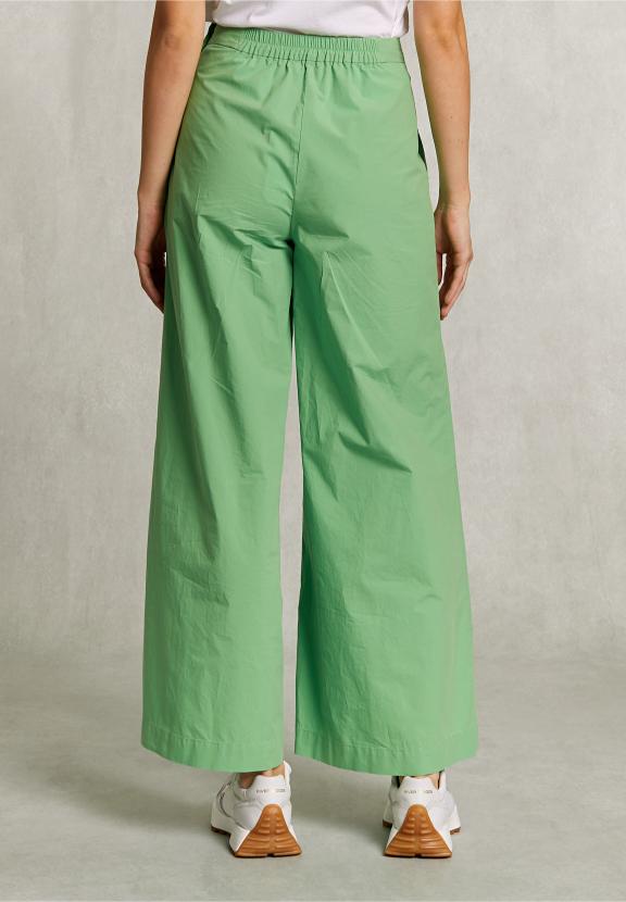 Green Long Loose Pant - Groen