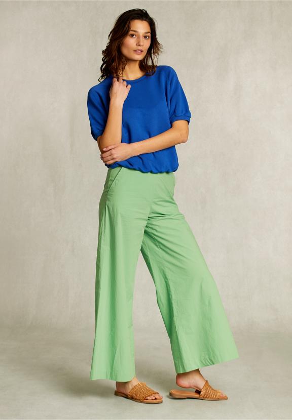 Green Long Loose Pant - Vert