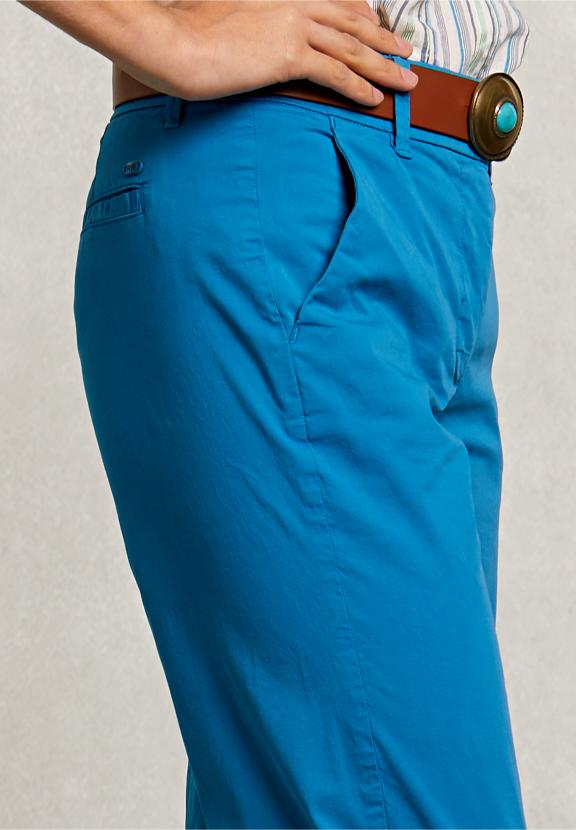 Petrol Blue Basic Pants - Blauw