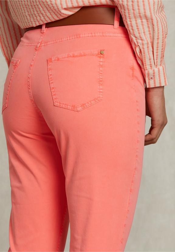 Pink Cropped Flare Pants - Roze