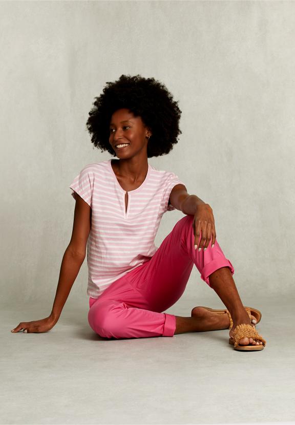 Fushia Basic Pants - Roze