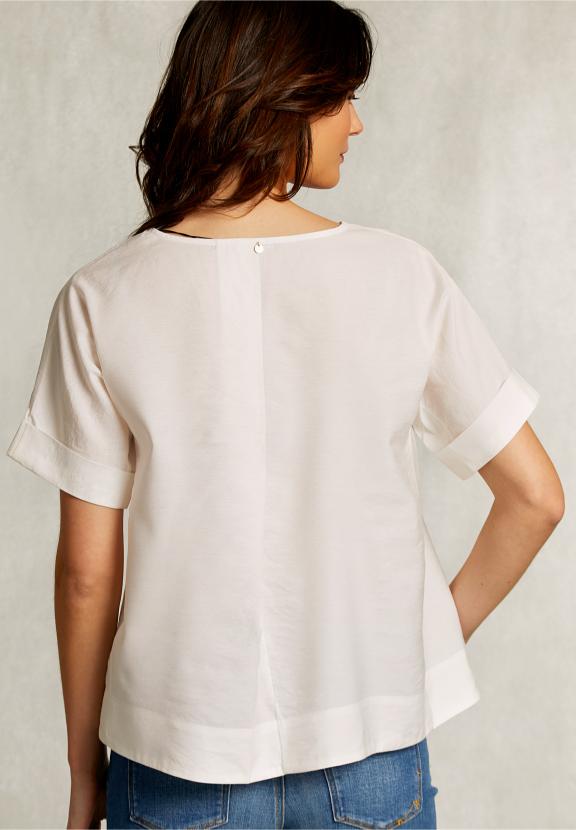 Off White Uni Oversized Blouse - Wit
