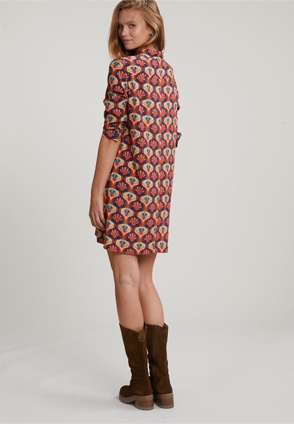 Multi Fantasy Dress 3/4 Sleeves - Multi