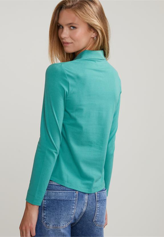 Jade Green Classic T-Shirt Long Sleeves - Vert