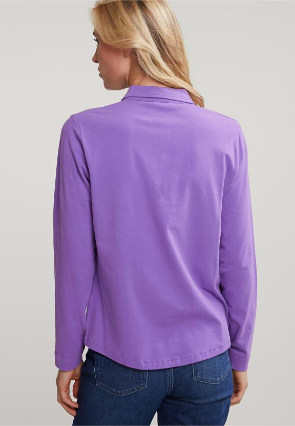 Purple Classic T-Shirt Long Sleeves - Violet