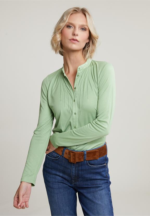 Emerald Green Classic T-Shirt Long Sleeves - Groen