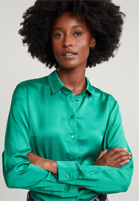 Green Classic Blouse - Groen