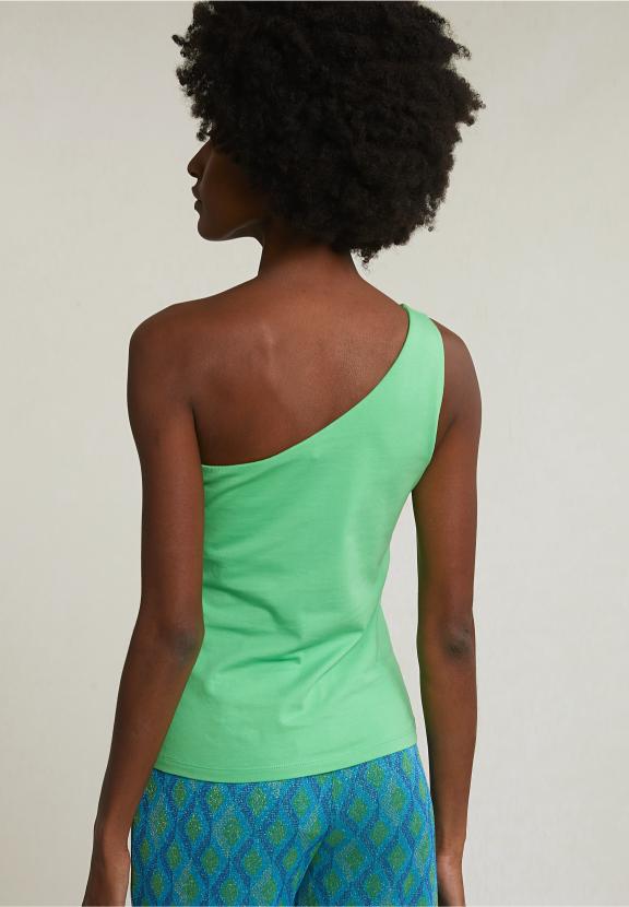 Green Fancy Asymmetric Top - Groen
