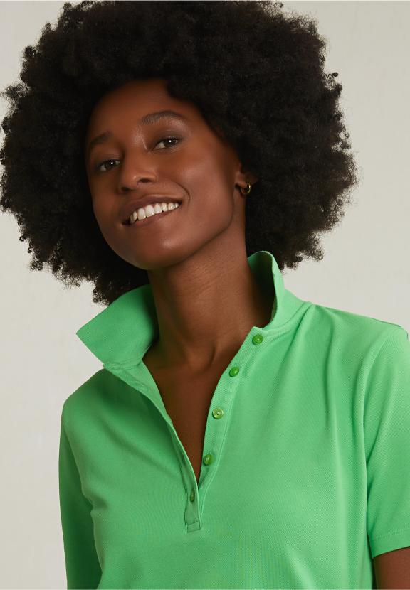 Green Basic Classic Polo Short Sleeves - Groen