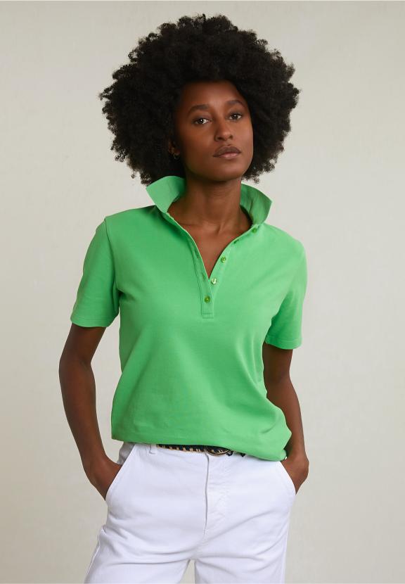 Green Basic Classic Polo Short Sleeves - Groen