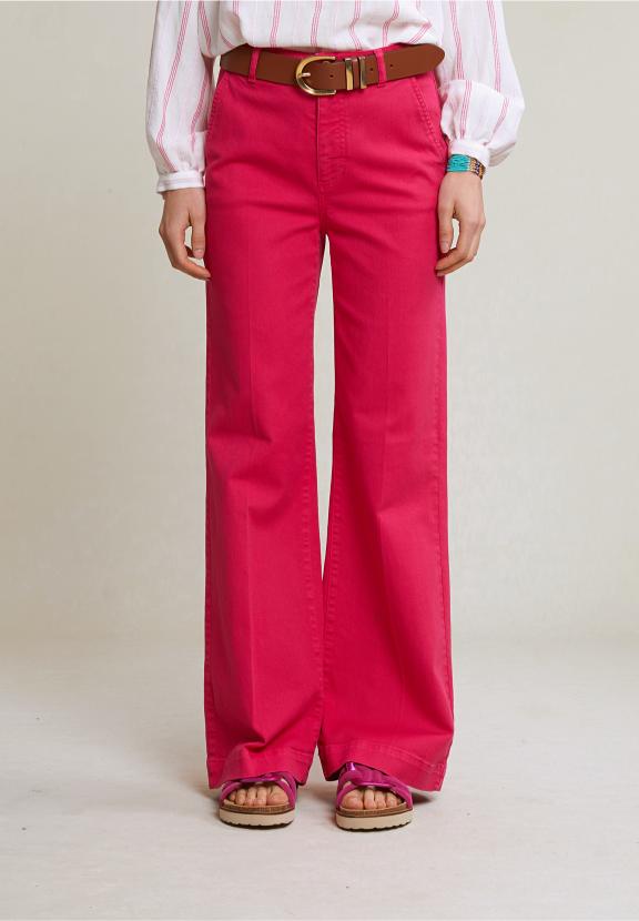 Fuchsia Classic Stretch Pants - Roze