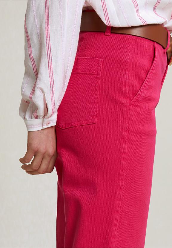 Fuchsia Classic Stretch Pants - Roze