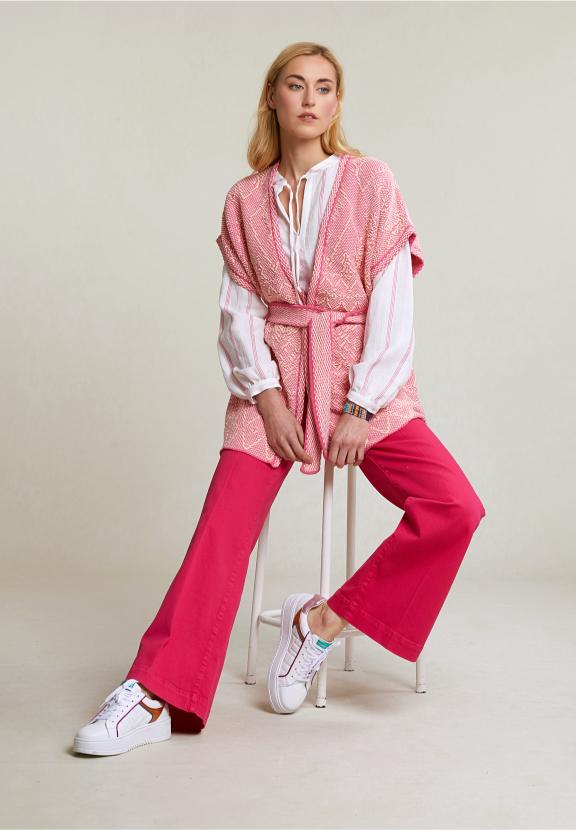 Fuchsia Classic Stretch Pants - Roze
