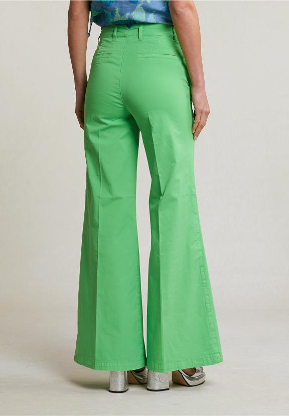 Green Basic Long Stretch Pants - Groen