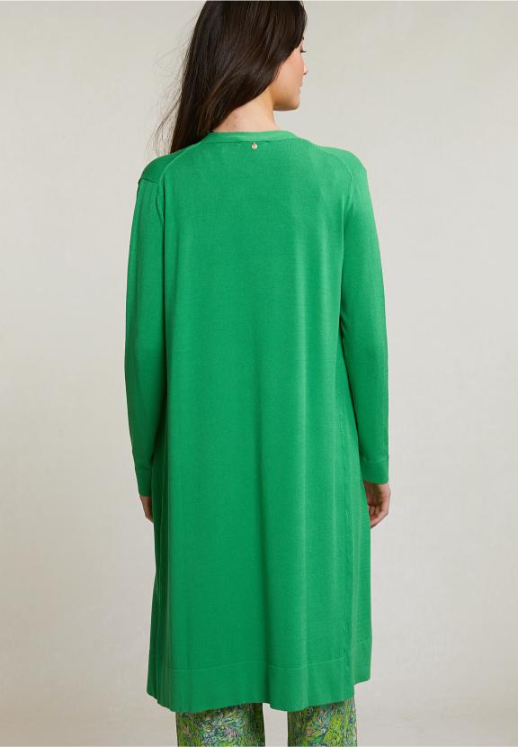 Green Long Cardigan Long Sleeves - Groen