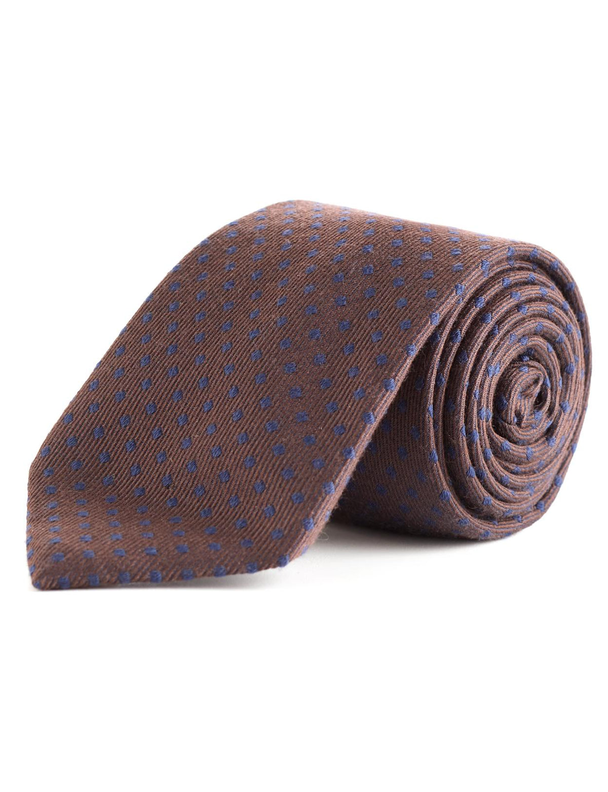 Wool And Silk Tie In Multi - Meervoudig