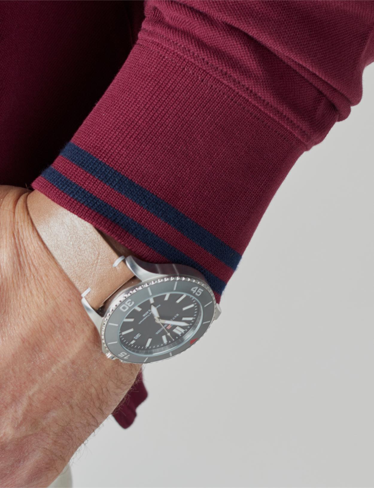 Custom Fit Cotton Polo In Red - Rood