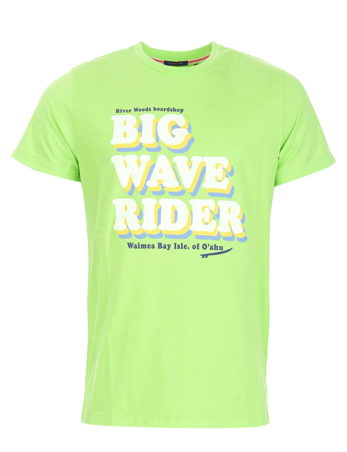 Custom Fit Fluo T-Shirt In Green - Vert