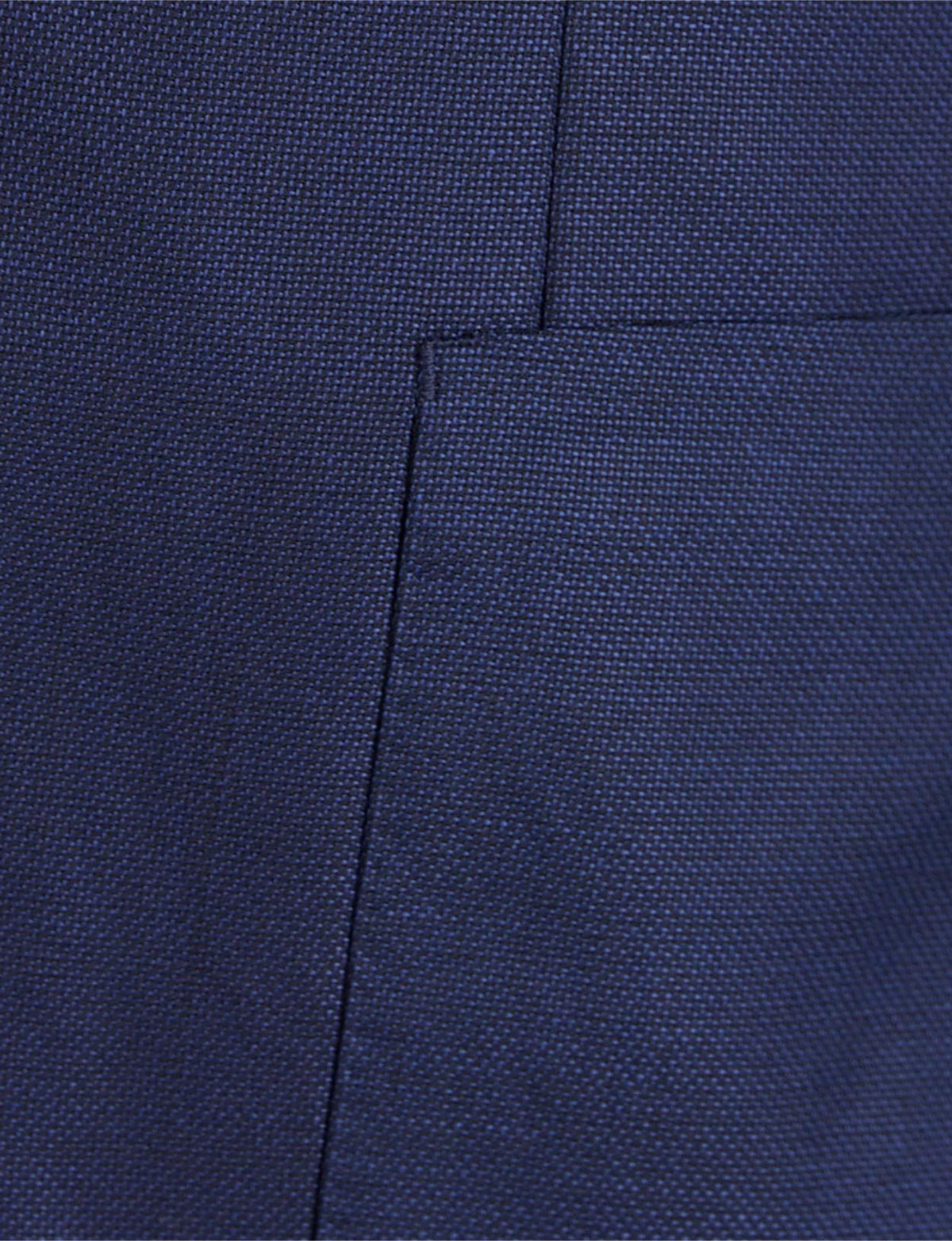 Blue Round Pocket Blazer In Blue - Bleu