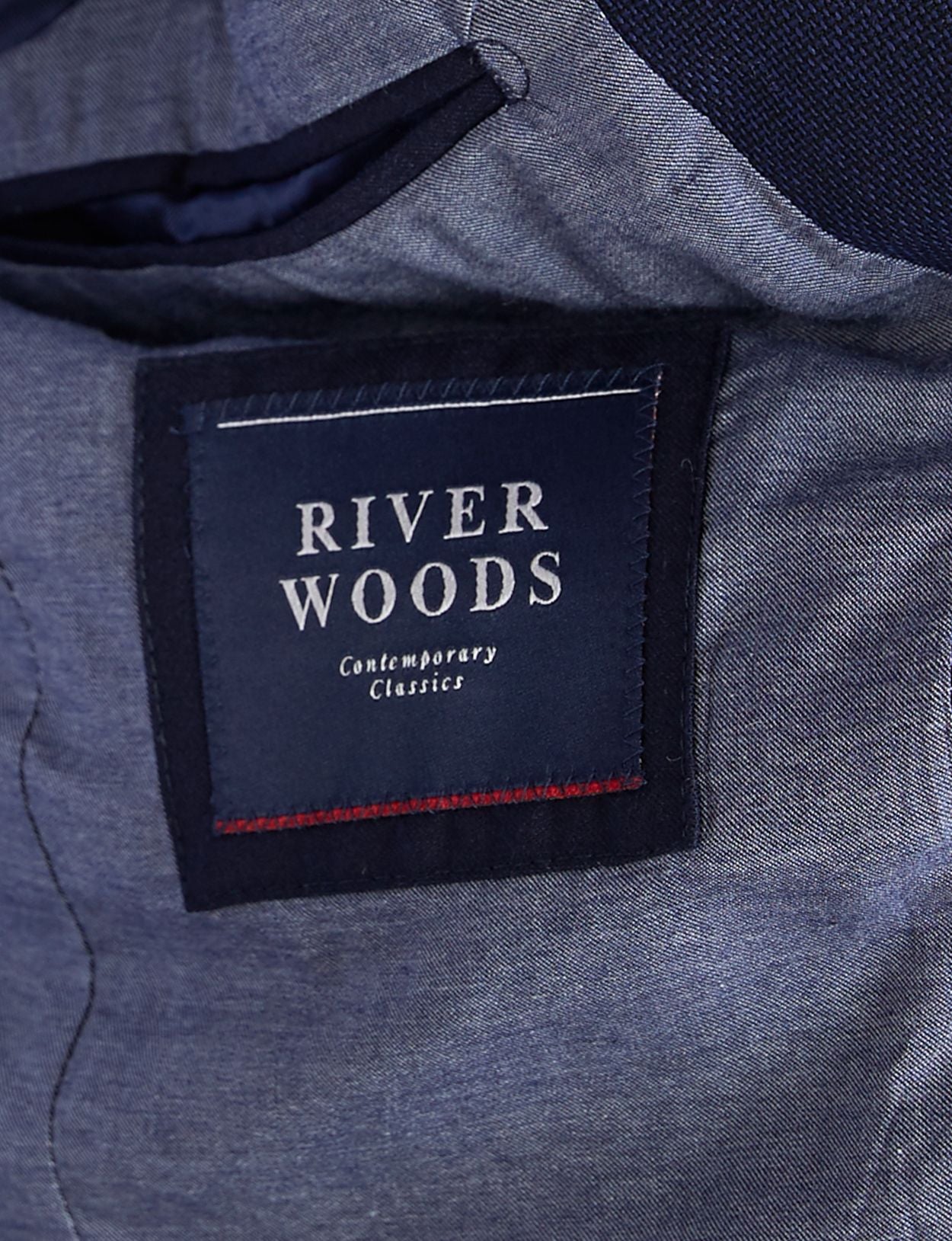 Homme Blazer À Poche Ronde Bleu En Bleu - W