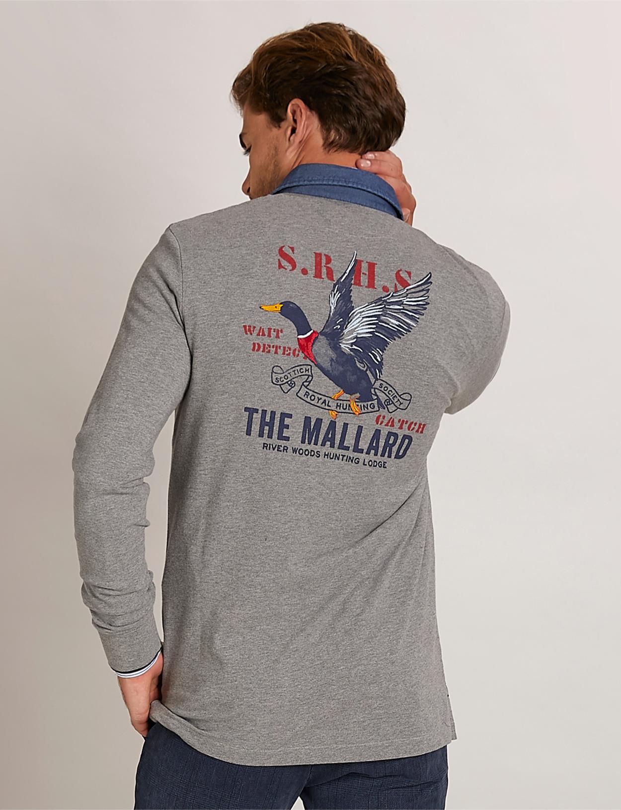 Custom Fit Cotton Polo In Grey - Grijs