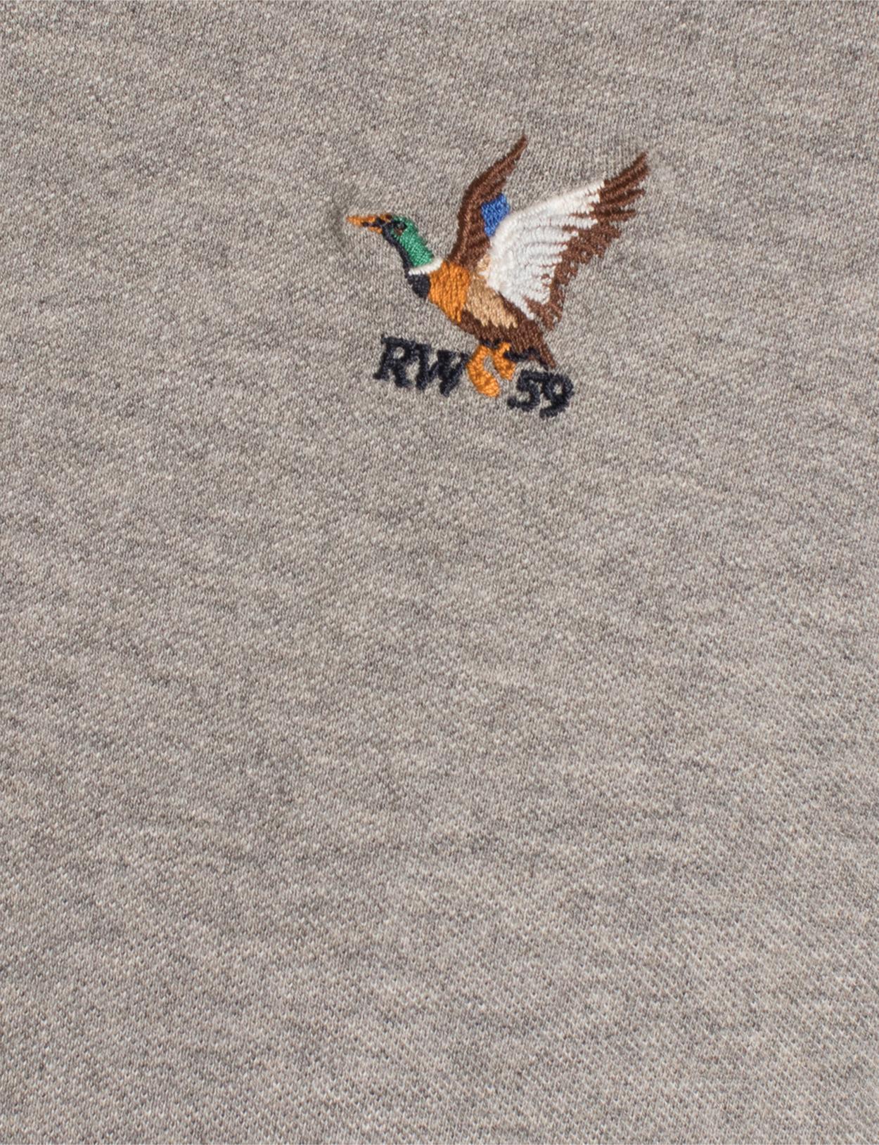 Custom Fit Cotton Polo In Grey - Grijs