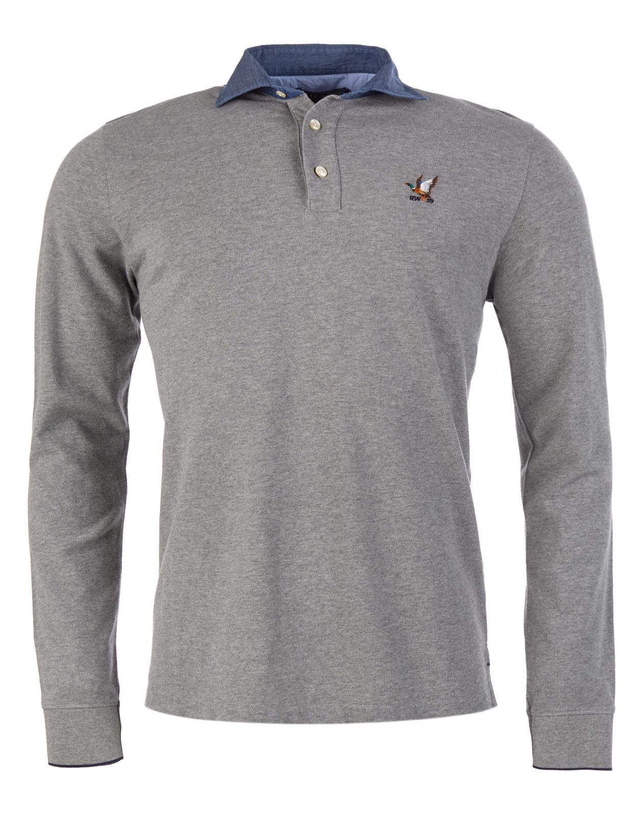 Custom Fit Cotton Polo In Grey - Grijs