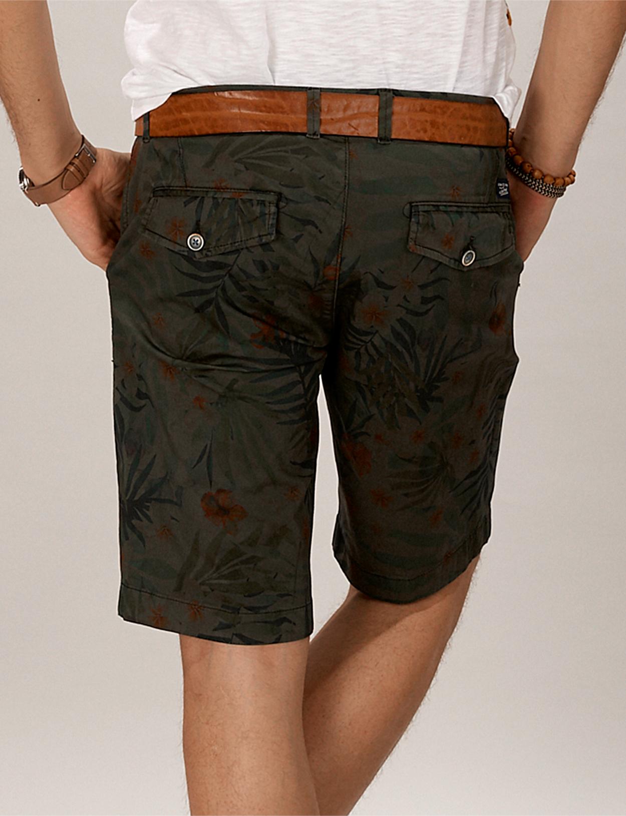 Tropic Flowerprint Fancy Short - Vert