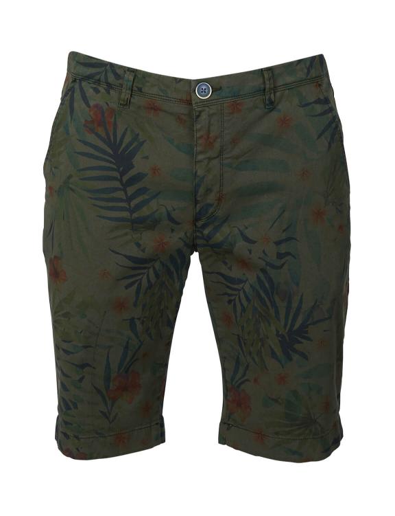 Tropic Flowerprint Fancy Short - Vert