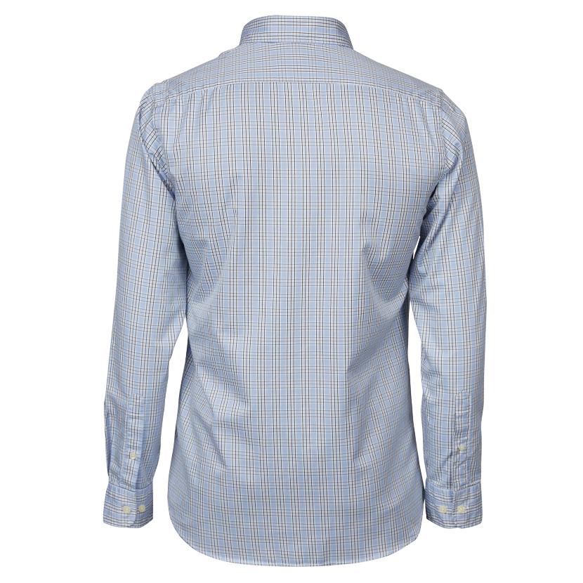 Custom Fit Wallstreet Shirt - Blauw