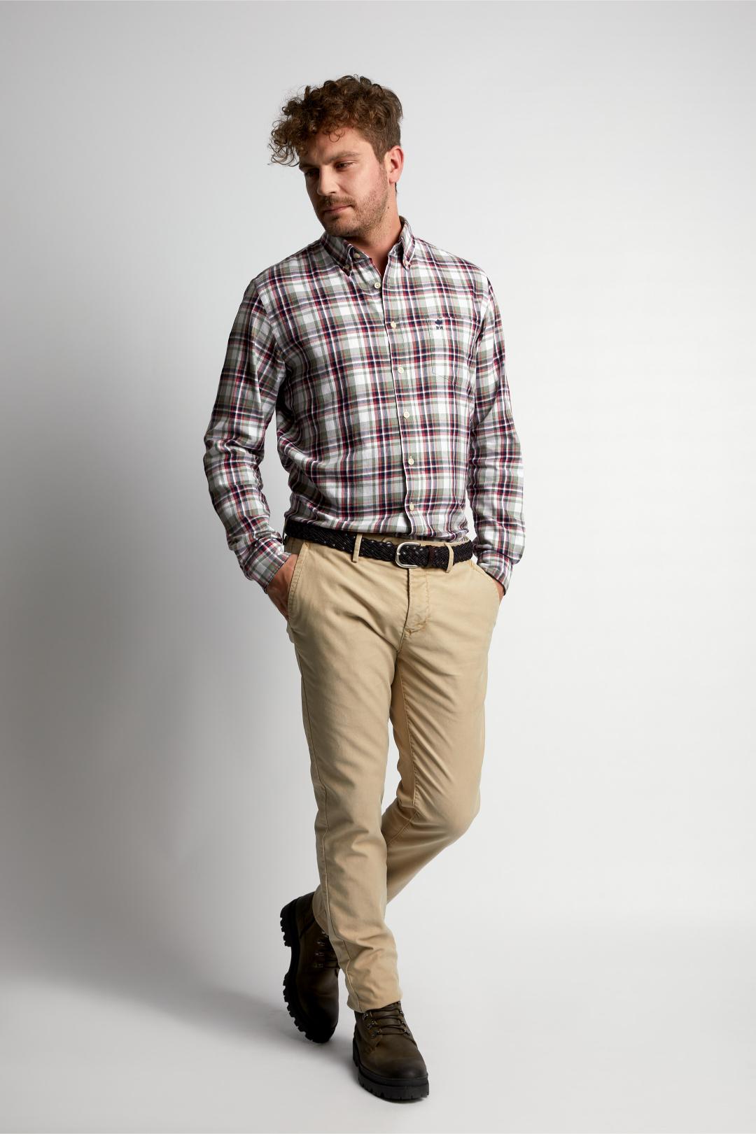 Custom Fit Wallstreet Shirt - Wit