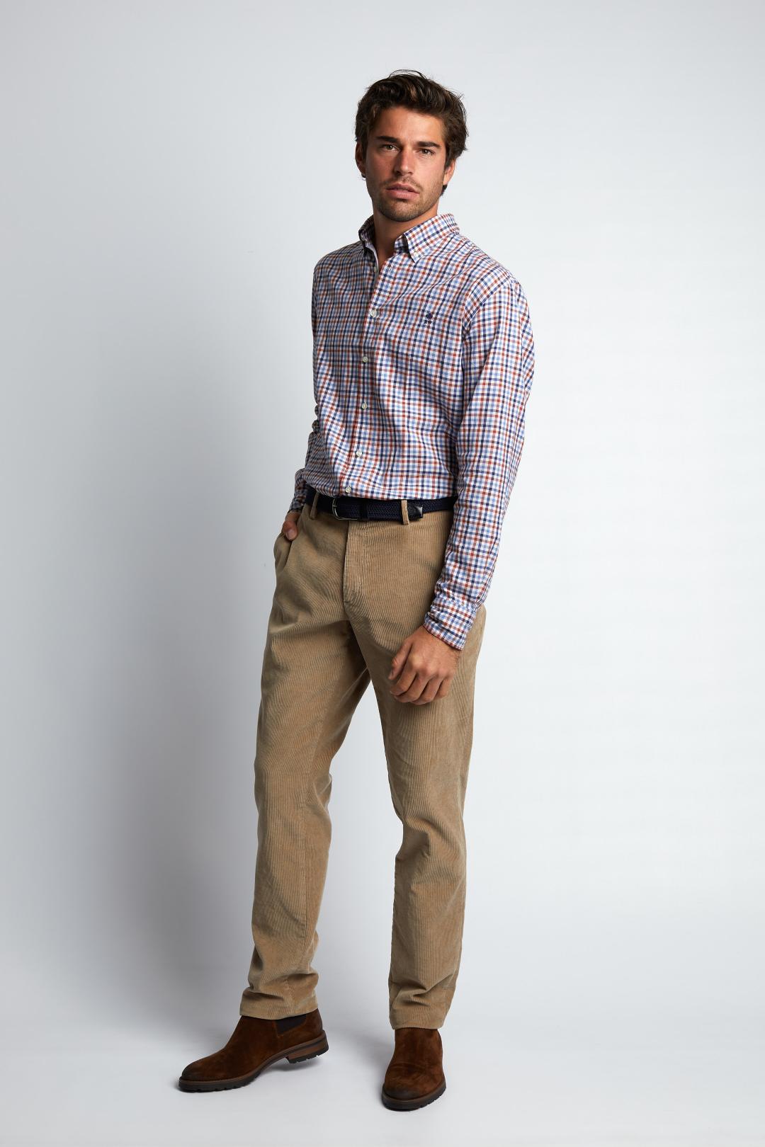 Custom Fit Wallstreet Shirt - Rood
