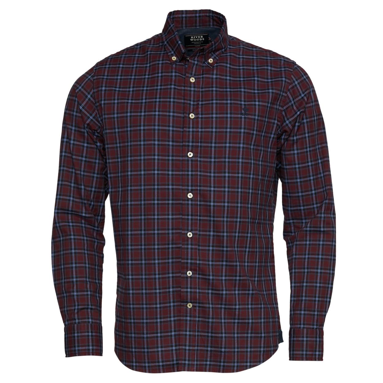 Slim Fit Princeton Shirt - Bleu