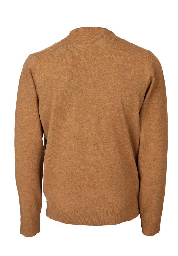 Basic V-Neck Pullover - Marron
