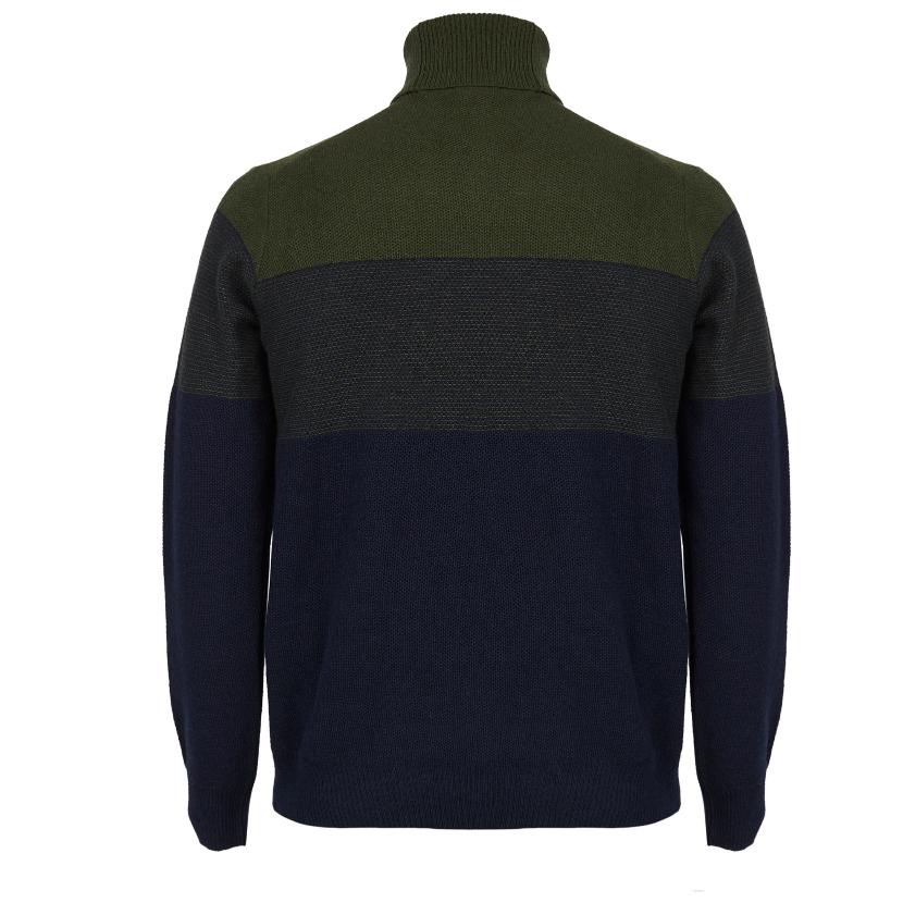 Slim Fit Roll Neck Pullover - Groen