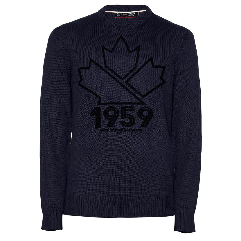 Custom Fit Round Neck Pullover - Blauw