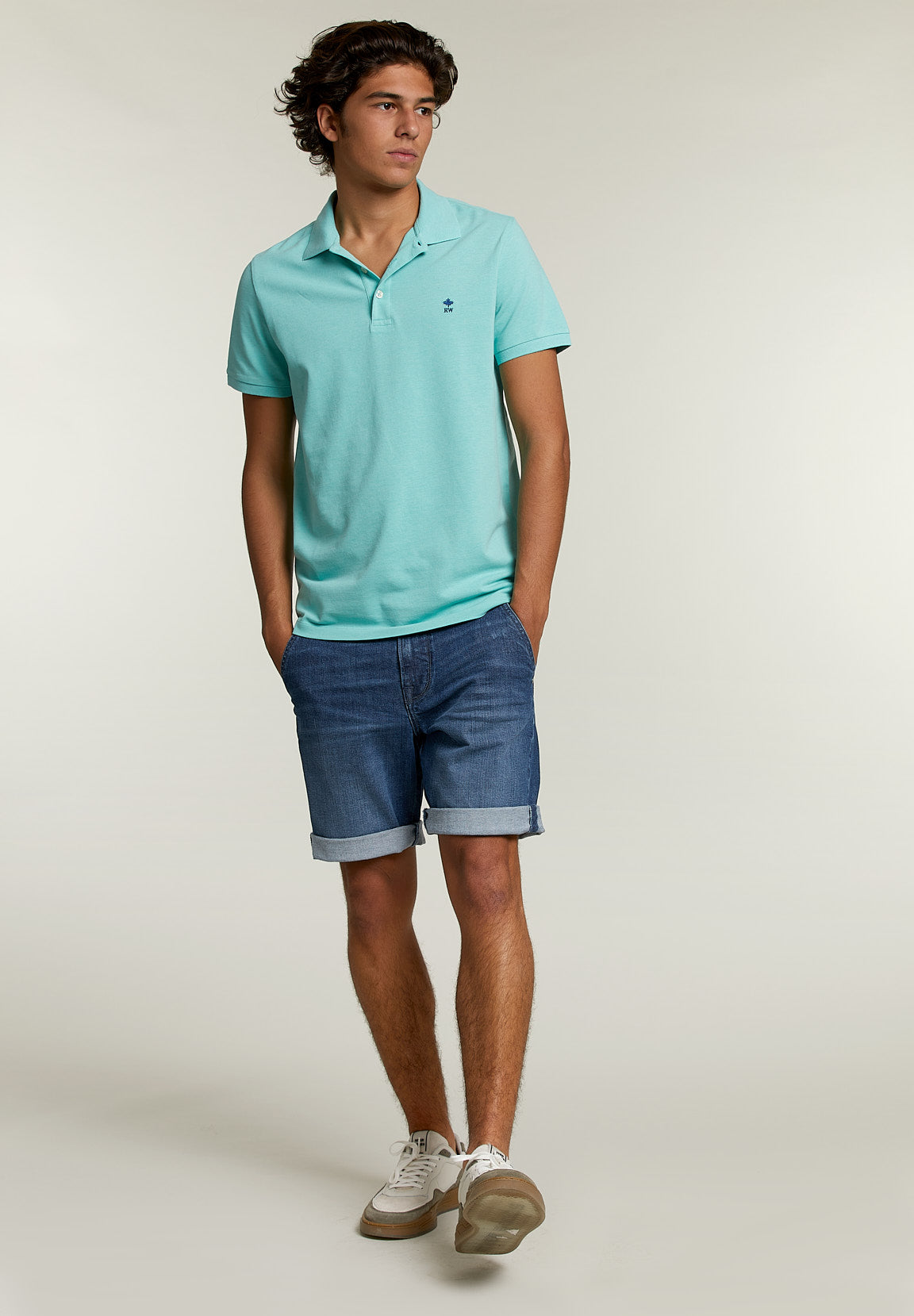 Custom Fit Pima Cotton Polo Pistache Mix - Green