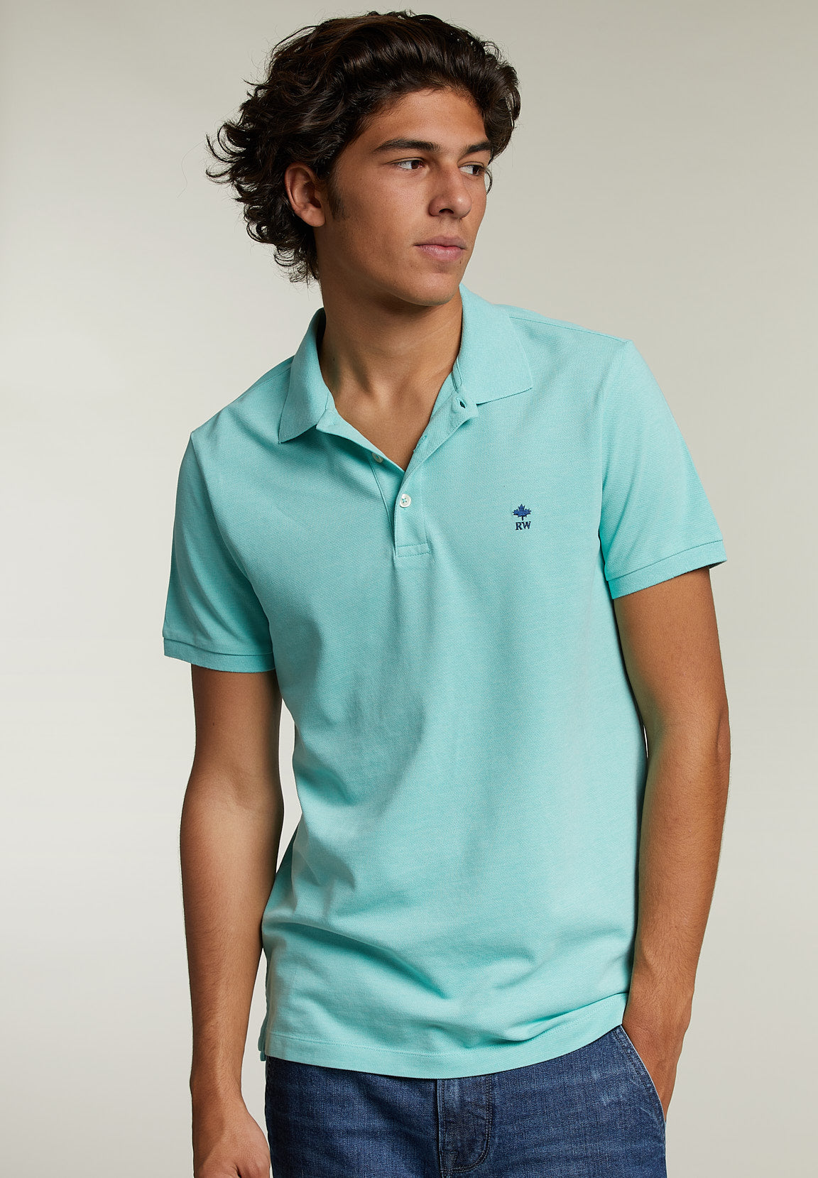 Custom Fit Pima Cotton Polo Pistache Mix - Green