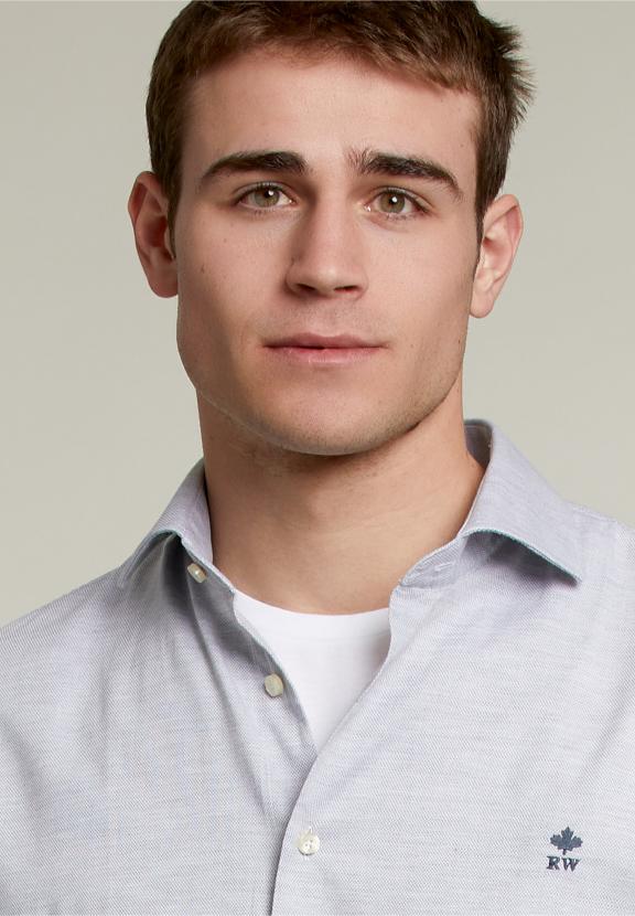 Custom Fit Shirt Grey - Gris