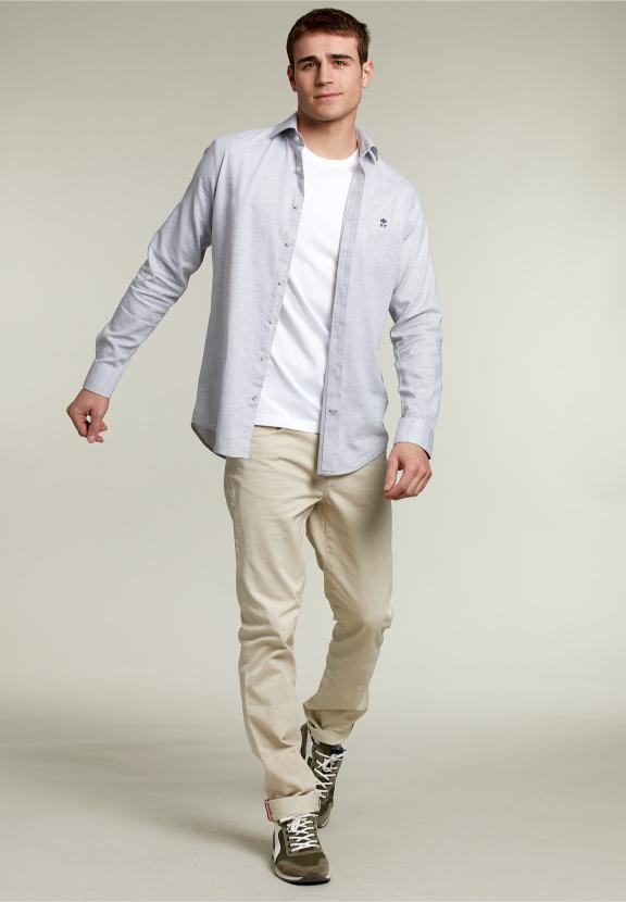 Custom Fit Shirt Grey - Gris