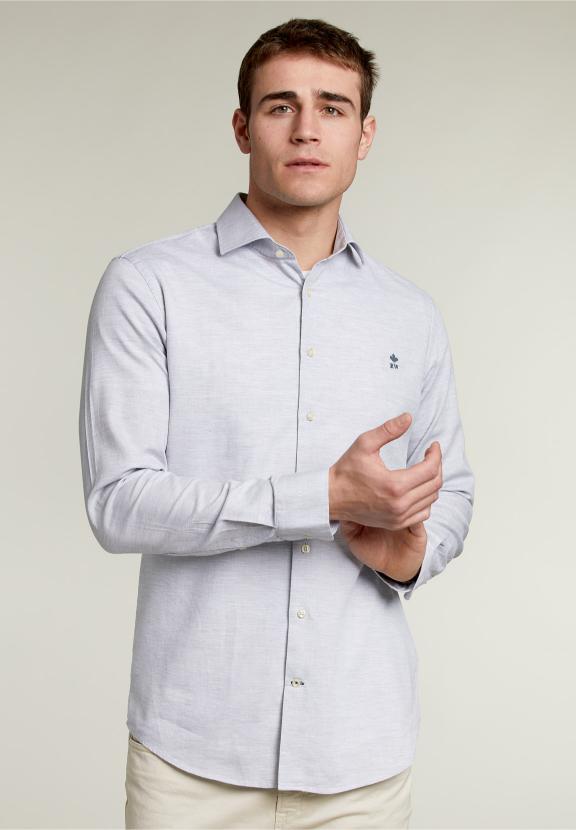 Custom Fit Shirt Grey - Gris