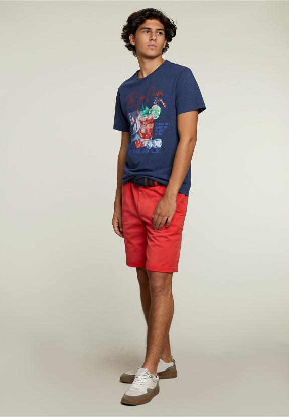 Tight Fit Chino Shorts Alfa Red - Rouge